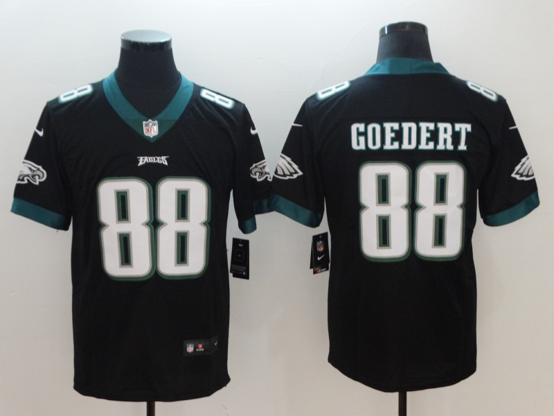Personalized Eagles 88 Dallas Goedert Black Untouchable Limited Jersey