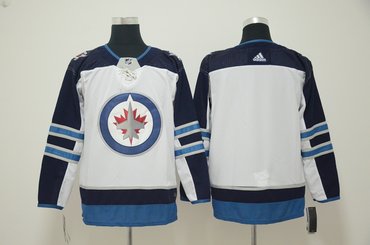 Personalized Winnipeg Jets Blank White Jersey