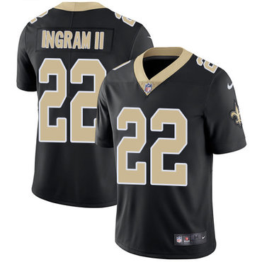 Personalized Saints #22 Mark Ingram II Black Team Color Stitched NFL Untouchable Limited Jersey