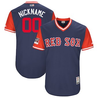 Personalized Men’s Boston Red Sox Majestic Navy 2017 Players Weekend Authentic Jersey