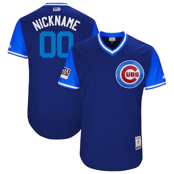 Personalized Men’s Chicago Cubs Majestic Navy 2017 Players Weekend Authentic Team Jersey