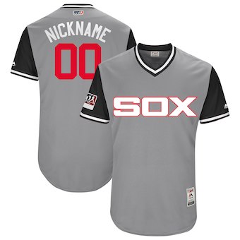 Personalized Men’s Chicago White Sox Majestic Gray 2018 Players’ Weekend Authentic Flex Base Jersey
