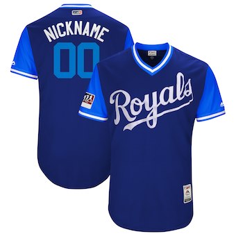 Personalized Men’s Kansas City Royals Majestic Navy 2017 Players Weekend Authentic Team Jersey