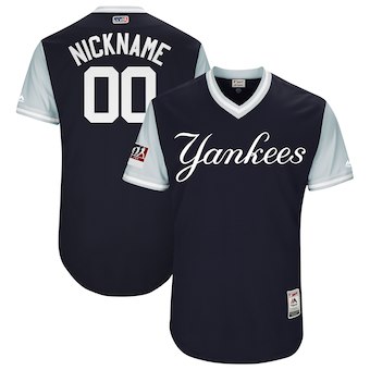 Personalized Men’s New York Yankees Majestic Navy 2018 Players’ Weekend Authentic Flex Base Jersey