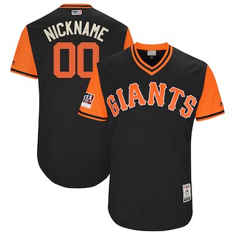 Personalized Men’s San Francisco Giants Majestic Black 2018 Players’ Weekend Authentic Flex Base Jersey