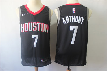 Personalized Rockets 7 Carmelo Anthony Black Swingman Jersey