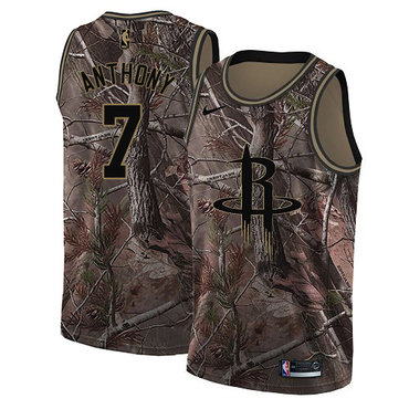 Personalized Rockets #7 Carmelo Anthony Camo NBA Swingman Realtree Collection Jersey