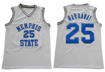 Personalized Tigers #25 Penny Hardaway White Basketball Stitched NCAA Jersey