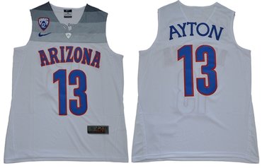 Personalized Wildcats #13 DeAndre Ayton White Basketball Stitched NCAA Jersey