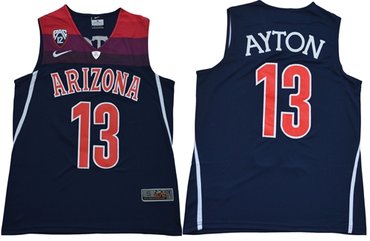 Personalized Wildcats #13 DeAndre Ayton Navy Blue Basketball Stitched NCAA Jersey
