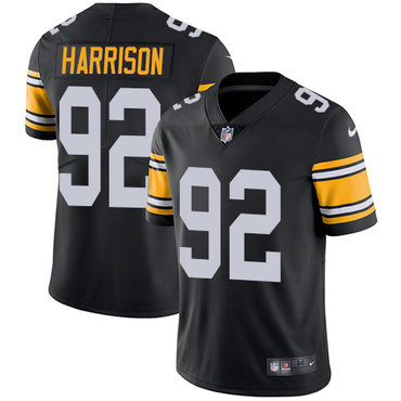 Personalized Steelers #92 James Harrison Black Alternate Men’s Stitched NFL Untouchable Limited