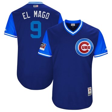 Personalized Cubs #9 Javier Baez Royal El Mago Players Weekend Authentic Stitched MLB Jersey