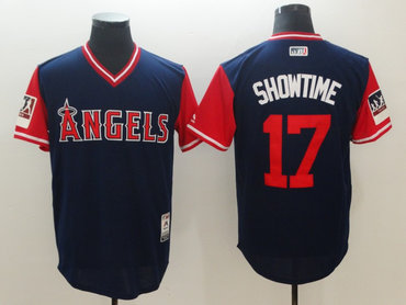 Personalized Angels 17 Shohei Ohtani Showtime Navy 2018 Players’ Weekend Authentic Team Jersey