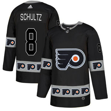 Personalized Flyers 8 Dave Shultz Black Team Logos Fashion Jersey