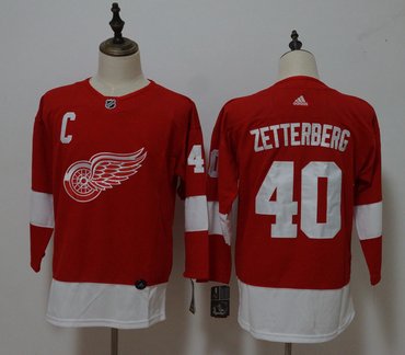 Personalized Women Red Wings 40 Henrik Zetterberg Red Jersey