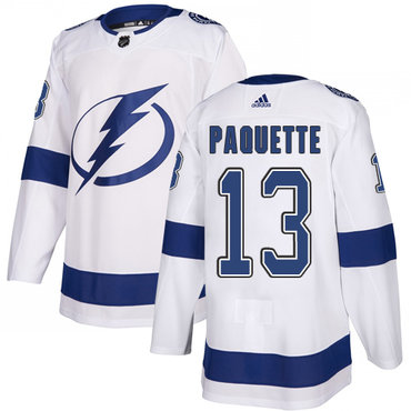 Personalized Tampa Bay Lightning #13 Cedric Paquette White Jersey