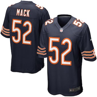 Personalized Men’s Chicago Bears Khalil Mack Navy Limited Jersey