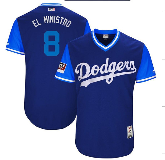 Personalized Dodgers 8 Manny Machado El Ministro Royal 2018 Players’ Weekend Authentic Team Jersey
