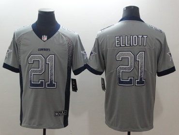 Personalized Cowboys 21 Ezekiel Elliott Drift Fashion Limited Jersey