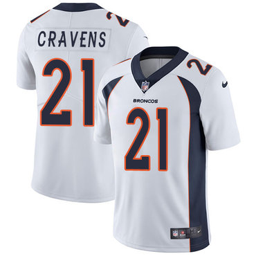 Personalized Broncos #21 Su’a Cravens White Men’s Stitched NFL Untouchable Limited Jersey