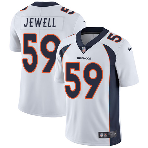 Personalized Broncos #59 Josey Jewell White Men’s Stitched NFL Untouchable Limited Jersey