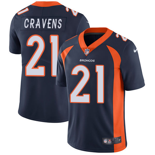 Personalized Broncos #21 Su’a Cravens Navy Blue Alternate Men’s Stitched NFL Untouchable Limited Jersey
