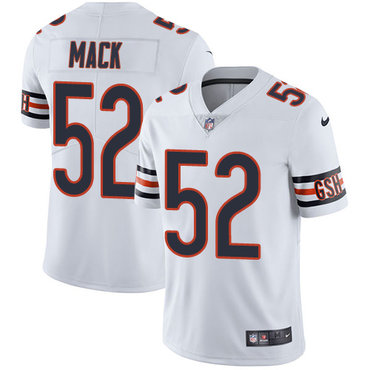 Personalized Bears #52 Khalil Mack White Men’s Stitched NFL Untouchable Limited Jersey