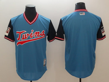 Personalized Twins Light Blue 2018 Players’ Weekend Authentic Team Jersey