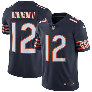 Personalized Bears 12 Allen Robinson II Navy Untouchable Limited Jersey
