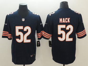 Personalized Bears 52 Khalil Mack Navy Untouchable Limited Jersey