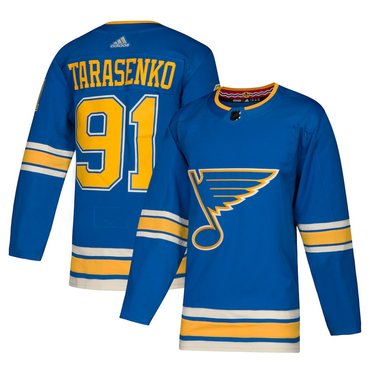 Personalized Blues 91 Vladimir Tarasenko Blue Alternate Jersey