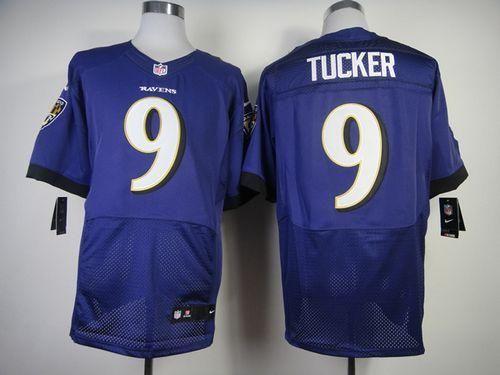 Personalized Men’s NFL Baltimore Ravens #9 Justin Tucker Purple Jerseys (Elite)