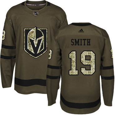 Personalized Men’s Vegas Golden Knights #19 Reilly Smith Green Authentic Salute To Service NHL Jersey