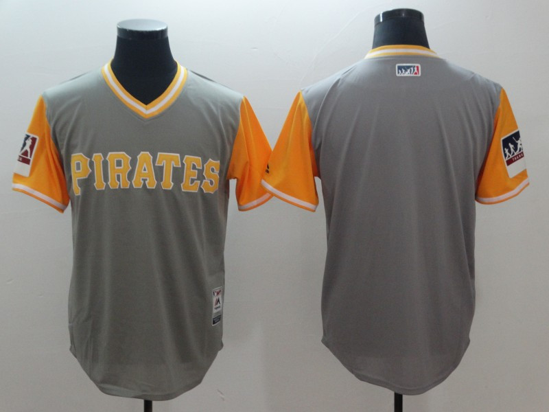 Personalized Pirates Gray 2018 Players’ Weekend Authentic Team Jersey