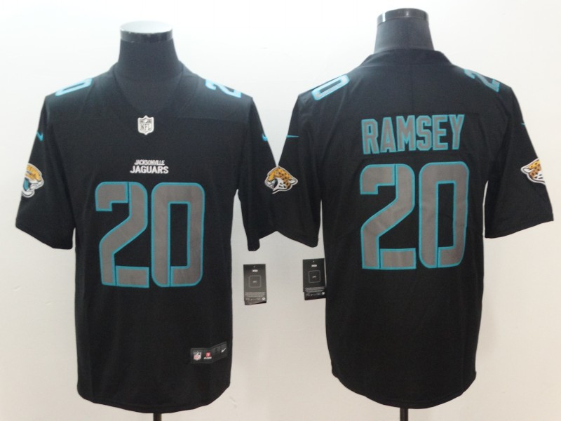 Personalized Jaguars 20 Jalen Ramsey Black Impact Limited Jersey