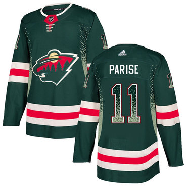 Personalized Wild 11 Zach Parise Green Drift Fashion Jersey