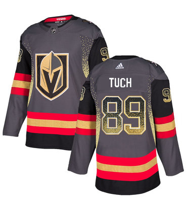 Personalized Vegas Golden Knights 89 Alex Tuch Gray Drift Fashion Jersey