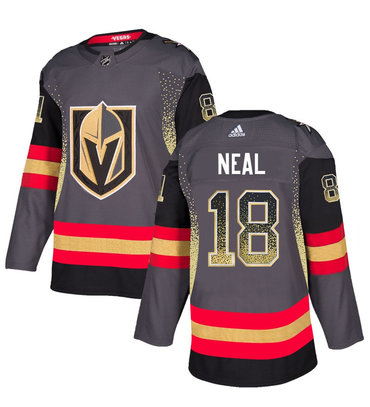 Personalized Vegas Golden Knights 18 James Neal Gray Drift Fashion Jersey