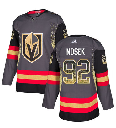 Personalized Vegas Golden Knights 92 Tomas Nosek Gray Drift Fashion Jersey