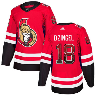 Personalized Senators 18 Ryan Dzingel Red Drift Fashion Jersey