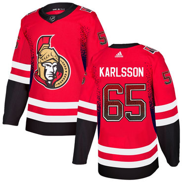 Personalized Senators 65 Erik Karlsson Red Drift Fashion Jersey