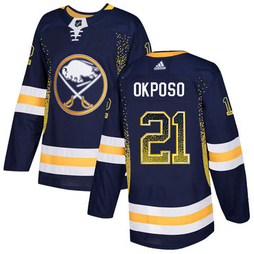 Personalized Sabres 21 Kyle Okposo Navy Drift Fashion Jersey