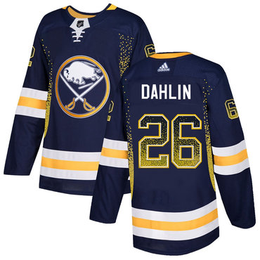 Personalized Sabres 26 Rasmus Dahlin Navy Drift Fashion Jersey