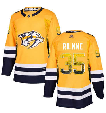 Personalized Predators 35 Gold Drift Fashion Jersey