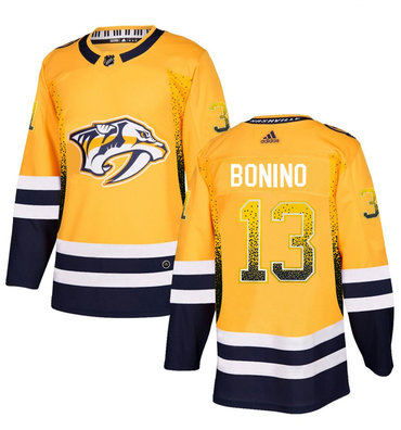 Personalized Predators 13 Nick Bonino Gold Drift Fashion Jersey