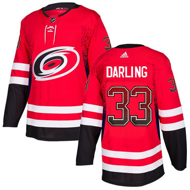 Personalized Hurricanes 33 Scott Darling Red Drift Fashion Jersey