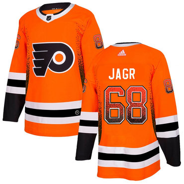 Personalized Flyers 68 Jaromir Jagr Orange Drift Fashion Jersey