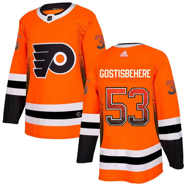 Personalized Flyers 53 Shayne Gostisbehere Orange Drift Fashion Jersey