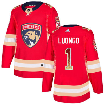 Personalized Florida Panthers 1 Roberto Luongo Red Drift Fashion Jersey