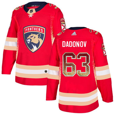 Personalized Florida Panthers 63 Evgenii Dadonov Red Drift Fashion Jersey